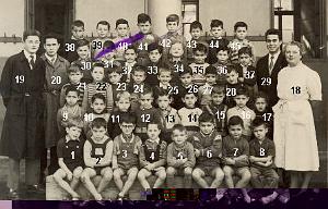 ECOLE LAMORICIERE GARCONS 1955 CP MME LASSERRE